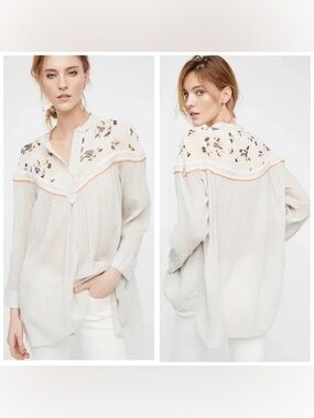 Free People Hearts and Colors Blouse
